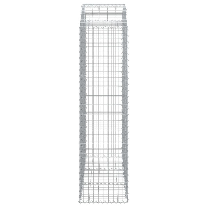 Obokana gabonska košara 150x50x180/200 cm pocinkano železo